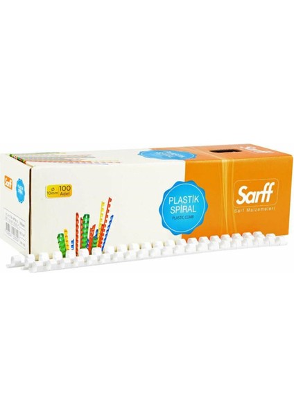 10MM Beyaz Plastik Spiral 100 Adet, Dayanıklı ve Kullanışlı Ürün Paketi fırsatları
