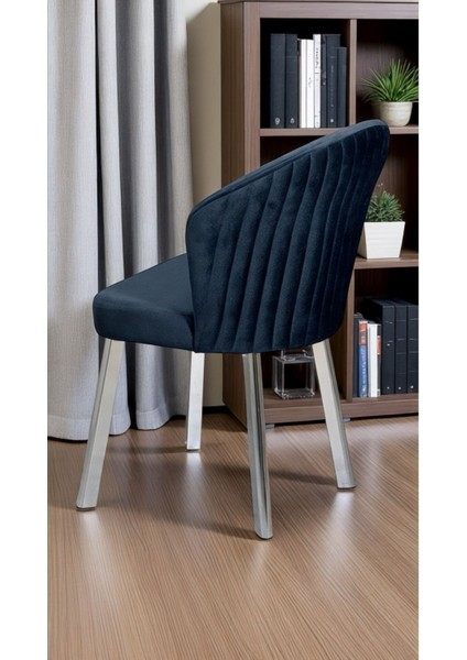 Midye Sandalye Mutfak Cafe Restaurant Proje Metal Lüks Sandalye 2 Adet