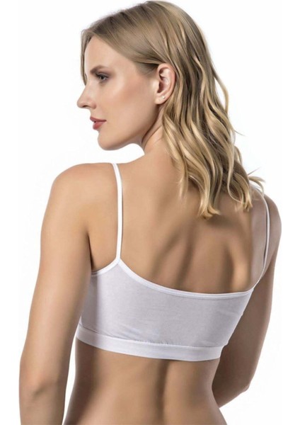 Kota Beyaz Ip Askı Pedli Kadın Büstiyer Yeni Sezon fiyatları