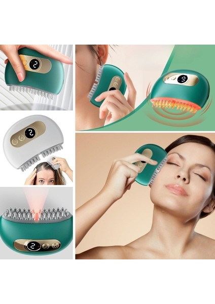 1 Adet Akıllı Elektrik Akımlı Ems Titreşimli Masaj Tarağı Kademeli Yüz Masaj Aleti Aparatı (4915)