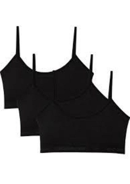 Genç Kız Pedli Ip Askı Yarım Atlet Büstiyer 6'lı