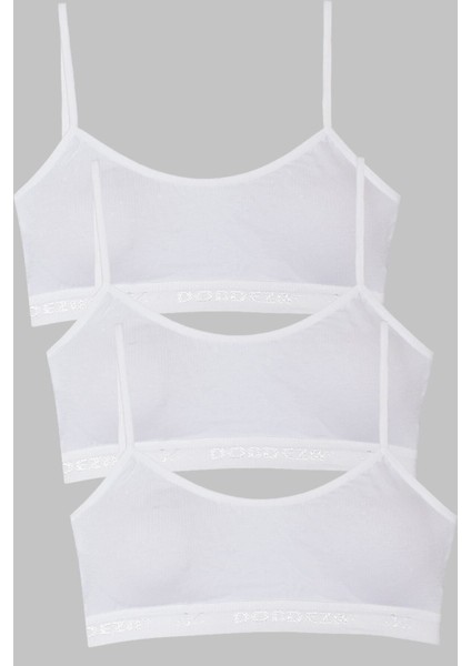 3'lü Paket Ip Askılı Pedli Düz Büstiyer