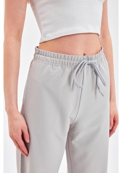 Kadın Mikro Dokuma Kumaş Geniş Paça Alt modelleri