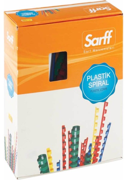 51MM Kırmızı Plastik Spiral, 50 Adet, Dayanıklı ve Hafif, Çok Amaçlı Kullanım