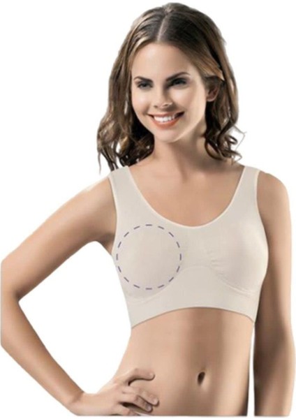 Sütyen Pedli Büstiyer Korse Kaplı Sütyen Korse Dikişsiz 9806