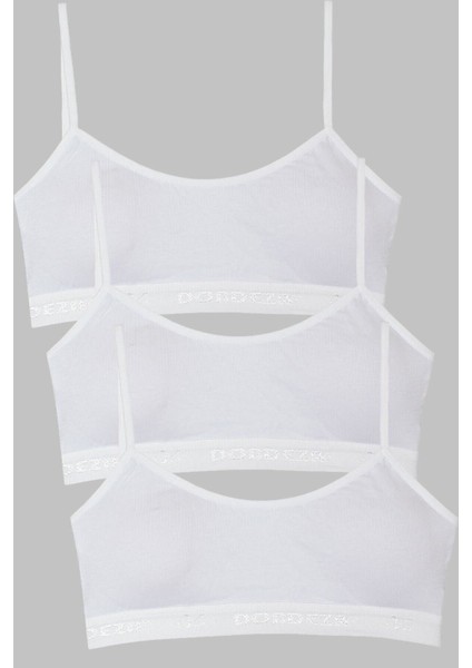 Genç Kız 3'lü Ip Askı Düz Ilk Sütyen Büstiyer