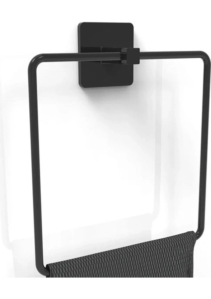 Buffer® Kendiliğinden Yapışkanlı Siyah Paslanmaz Metal Kare Havluluk fiyatları