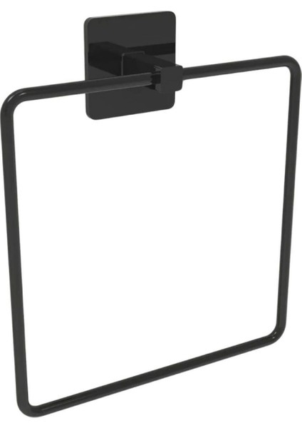 Buffer® Kendiliğinden Yapışkanlı Siyah Paslanmaz Metal Kare Havluluk indirimleri