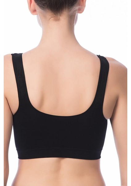 Kadın Siyah Geniş Askılı Yarım Büstiyer 2410 fiyatları