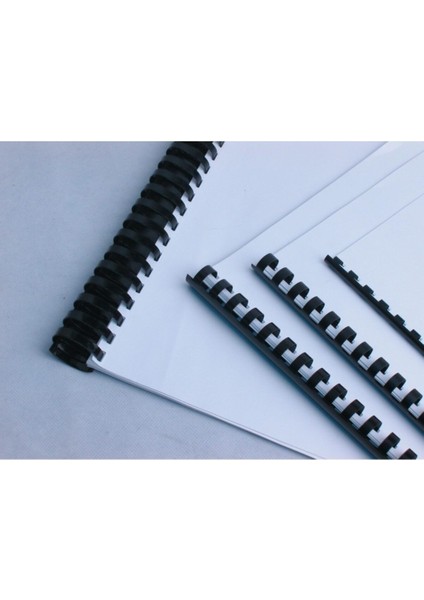 25 mm Siyah Plastik Spiral, 50 Adet, Dayanıklı ve Kullanışlı Ürün