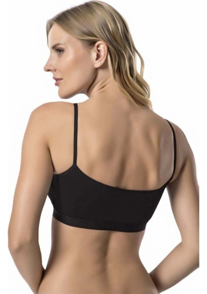 Siyah Ip Askı Pedli Kadın Büstiyer fiyatları