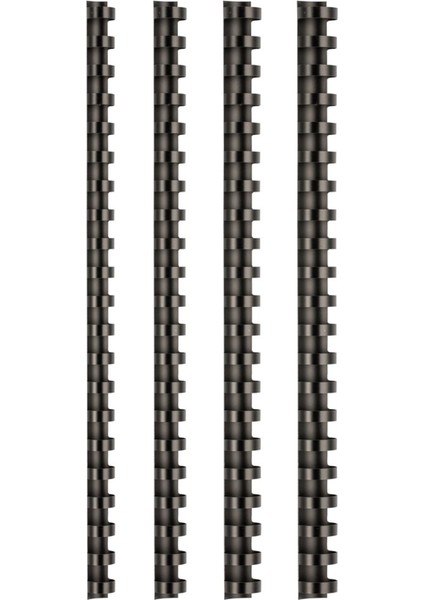 32 mm Siyah Plastik Spiral, 50'li Paket, Kaliteli ve Dayanıklı Kutu