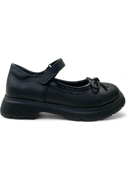 897 Kız Çocuk Deri Okul Babet