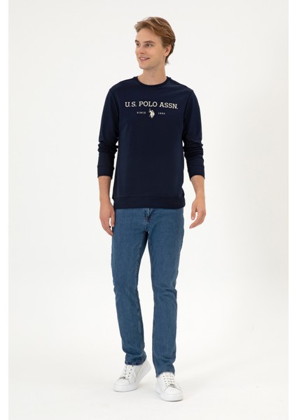 Erkek Lacivert Sweatshirt 50313743-VR033 fırsatları