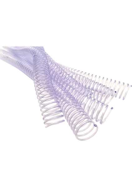 Şeffaf Plastik Spiral Helezon 38MM 50 Adet 36 Lop Poşetli