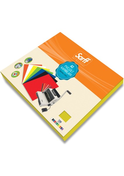 A3 Opak Sarı Cilt Kapağı 100'LÜ Paket, Kaliteli ve Şık Belge Koruma Seçeneği