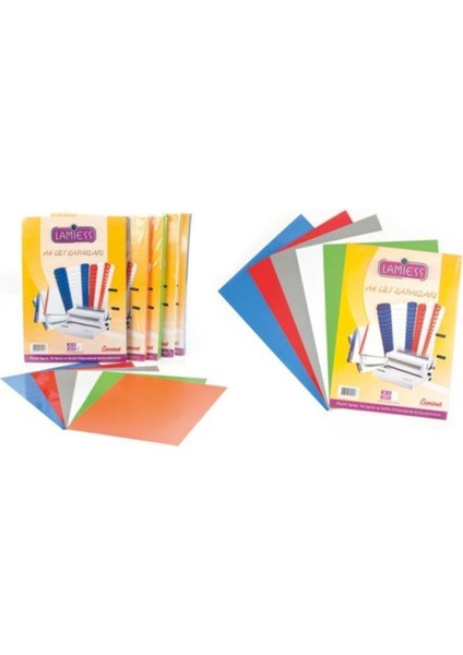 Kırmızı 50'li A-4 500 Mıc.pp Cilt Kapağı Seti fiyatları