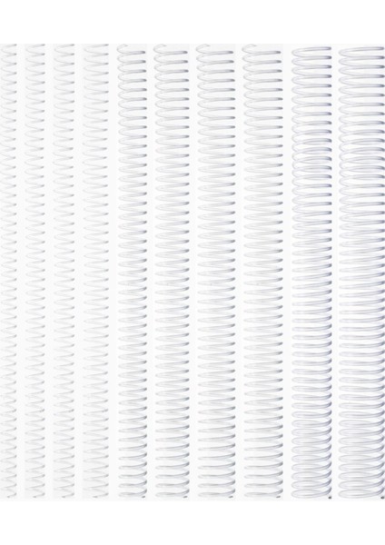 Şeffaf Plastik Spiral 20 mm 100'LÜ Paket, Dayanıklı ve Çok Amaçlı Kullanım