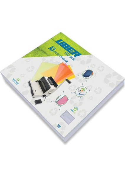 A3 Şeffaf Pvc Cilt Kapakları, 100 Adet fiyatları