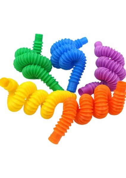 7’li Pop Tubes Seti – Renkli Esnek Spiral Boru Oyuncak – Duyu Geliştirici Eğitici Oyuncak fırsatları