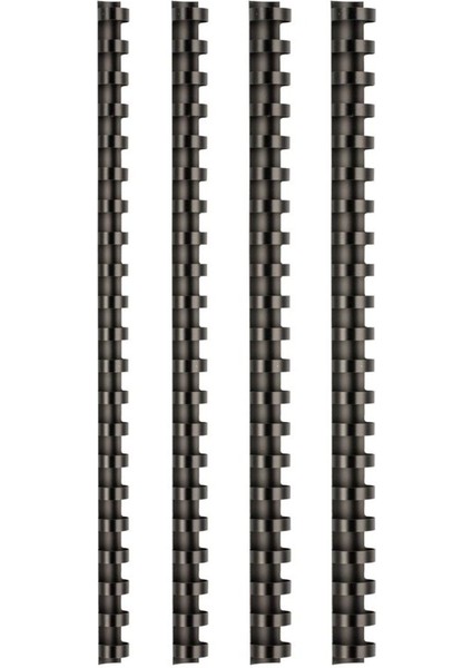 Siyah Plastik Spiral 22 Mm, 50 Adet, Dayanıklı ve Kullanışlı Ürün Seti