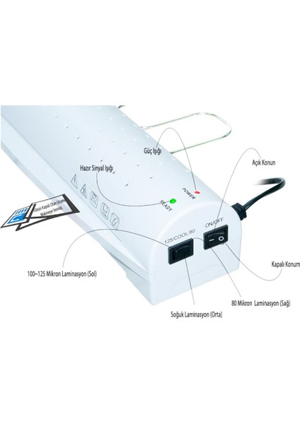 A3 Boyutu Laminasyon Pvc Filmi Kaplama Makinesi, Dayanıklı ve Kullanışlı Ürün