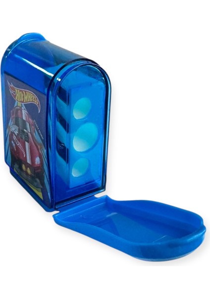 Hot Wheels Kalemtraş, 3 Bıçaklı, Mavi Plastik Gövde, Lisanslı fiyatları