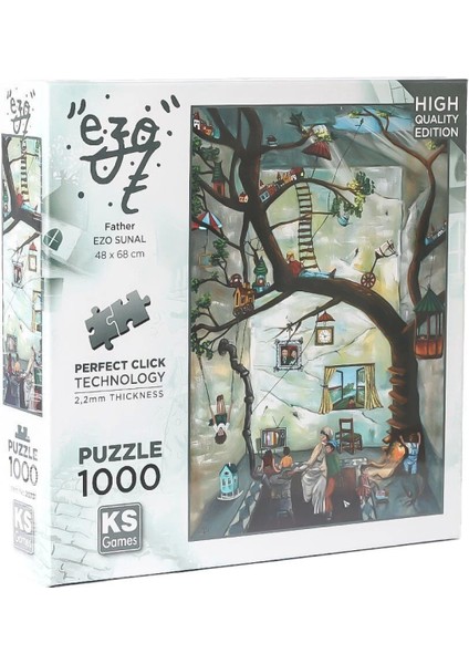 20731 Father-Ezo Sunal 1000 Parça Puzzle -Ks Puzzle