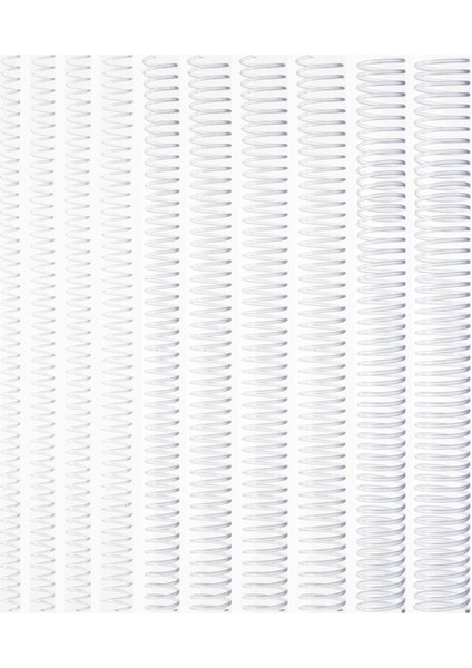 Şeffaf Plastik Helezon Spiral 6 Mm, 200 Adet, 4:1 Oranlı, Dayanıklı ve Çok Yönlü Kullanımlı