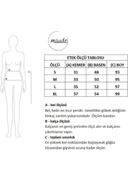 Kadın Şık Saten Kemeri Lastikli 100 cm Maxi Boy A Line Etek