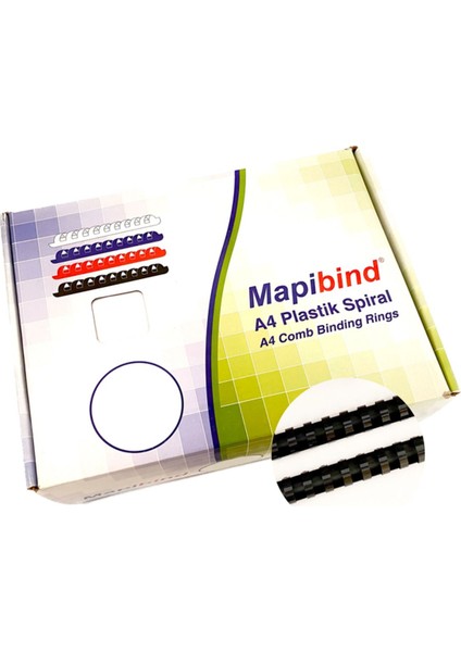 32MM Siyah Plastik Spiral 50 Adet, Güçlü ve Dayanıklı, Kaliteli ve Güvenilir