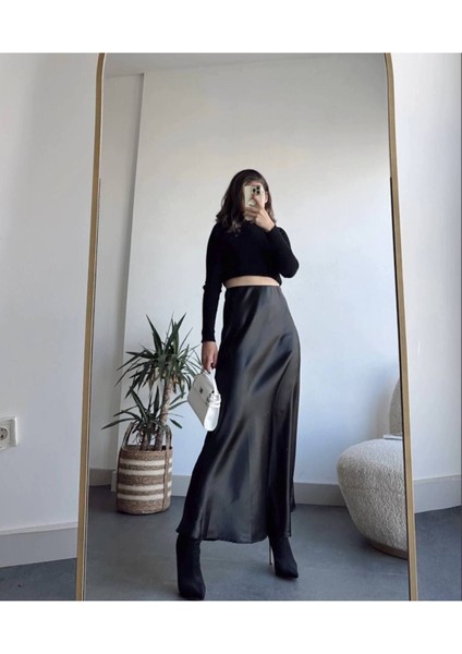 Siyah Saten Etek