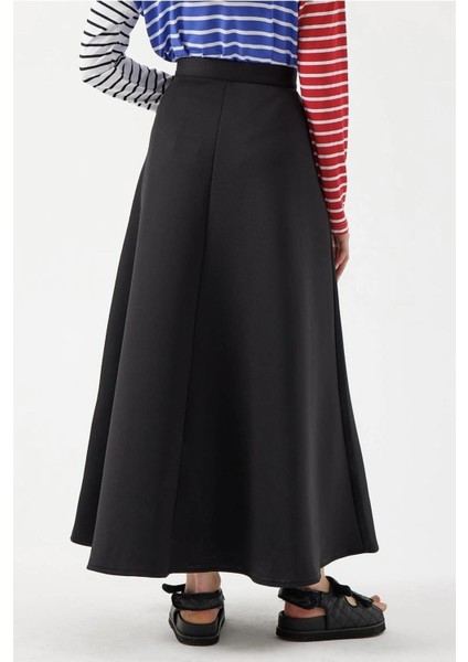 Siyah Scuba Kloş Etek fiyatları