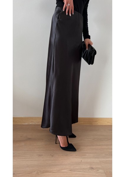 Kadın Uzun Saten Etek Maxi Boy fiyatları