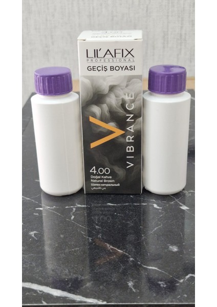 Vibrance 50ML+50ML 5VLM Oksidan Hediyeli 4,00 Doğal Kahve 100ML Geçiş Boyası