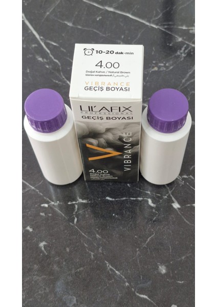 Vibrance 50ML+50ML 5VLM Oksidan Hediyeli 4,00 Doğal Kahve 100ML Geçiş Boyası fiyatları