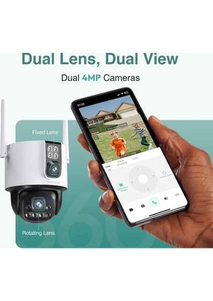 Botslab W315 4mp Çift Lens Wifi Ip Kamera Aı Destekli Gece Görüş Hybrid Zoom 360° IP66 Kamera modelleri