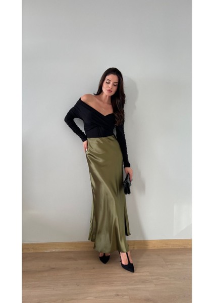 Kadın Saten Etek Maxi Boy fırsatları