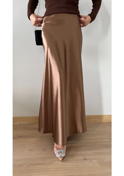 Kadın Saten Etek Maxi Boy fiyatları
