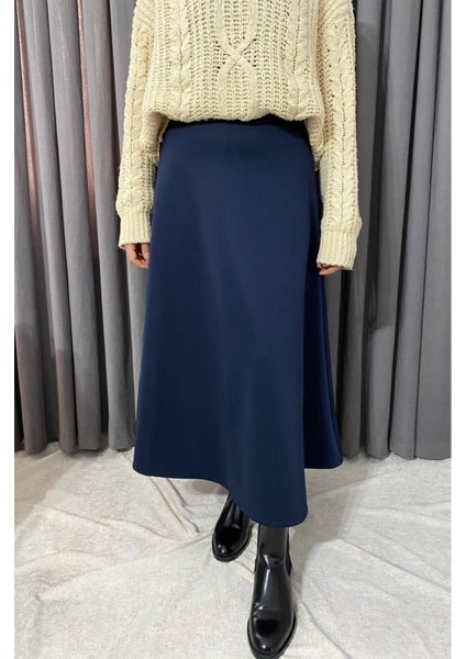 Kadın Scuba Kumaş Puf Kloş Tesettür ve Günlük Etek BOY:94-95CM