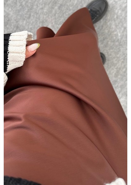 Şık Kumaş Beli Lastikli Uzun Etek modelleri