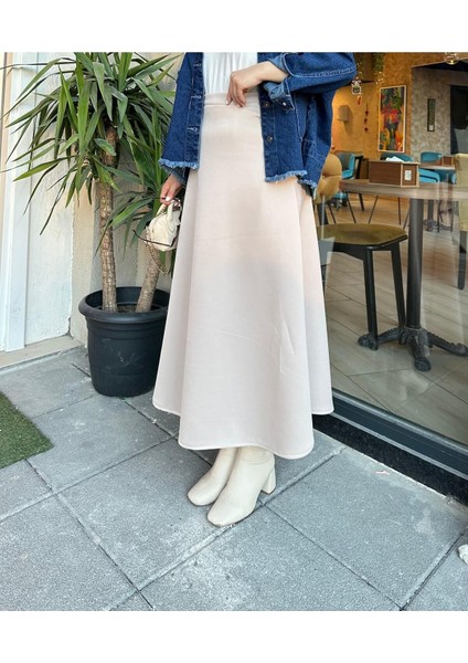 Scuba Kumaş Geniş Çan Etek modelleri