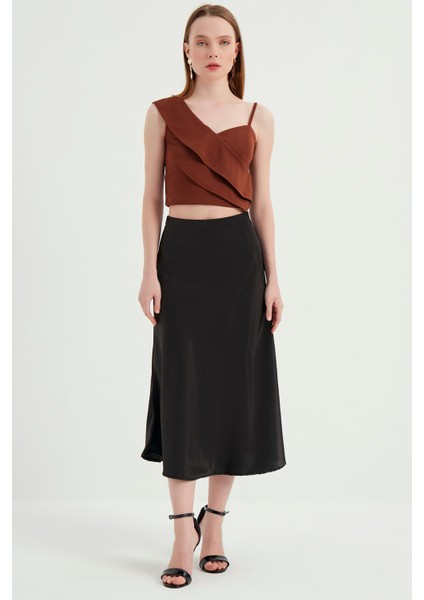 Siyah Saten Etek