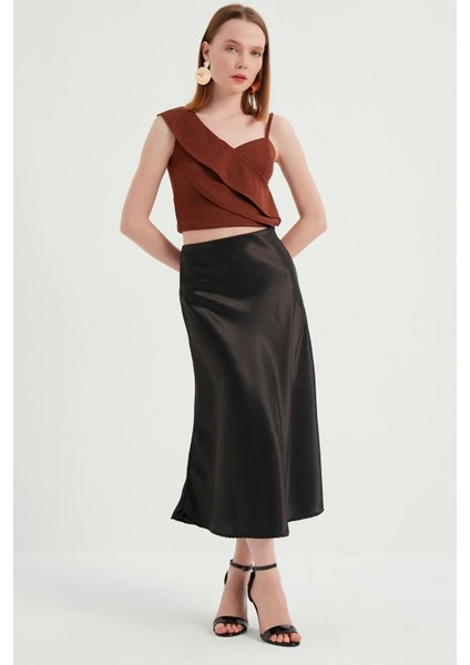 Siyah Saten Etek modelleri