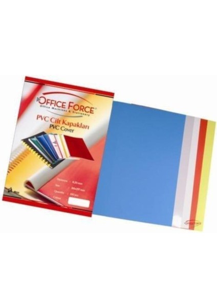 Yeşil A4 Pvc Opak Renkli 160 Mic. Cilt Kapakları 100'LÜ