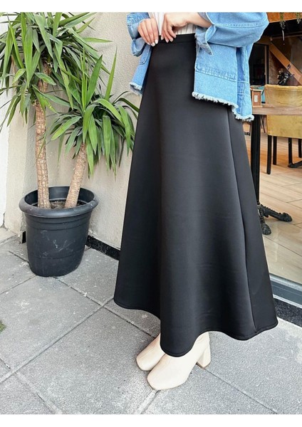 Scuba Kumaş Geniş Çan Etek fırsatları