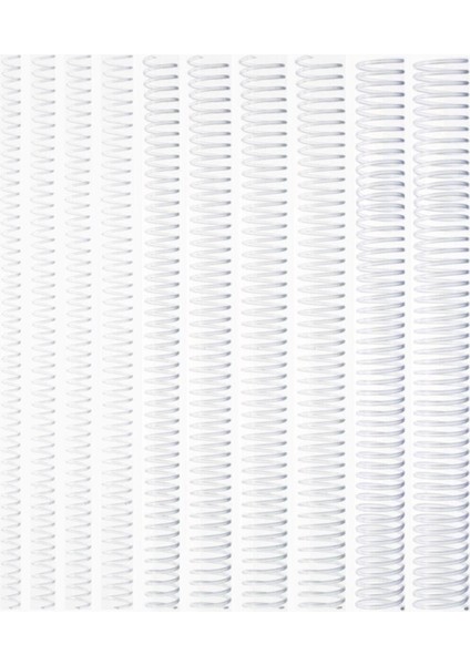 Şeffaf 12 mm Spiral Plastik Helezon, 100 Adet Paket, Dayanıklı ve Kullanışlı Ürün.
