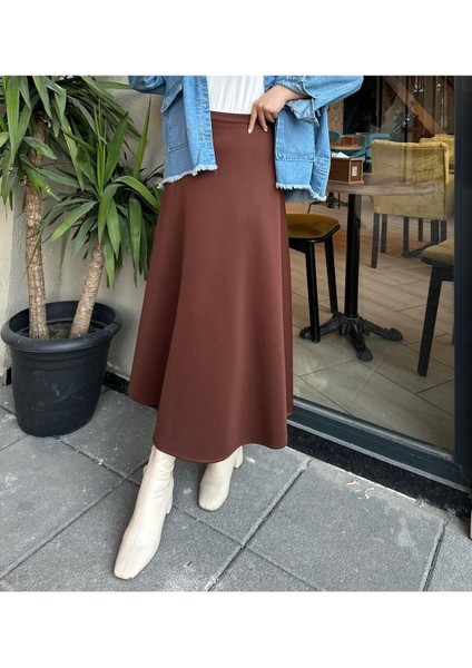 Scuba Kumaş Geniş Çan Etek fiyatları