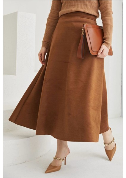 Şık Tasarım Süet Mevlana Etek New Season 0036 modelleri