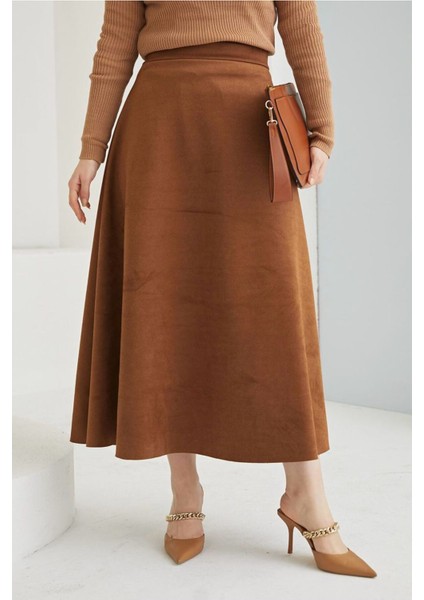 Şık Tasarım Süet Mevlana Etek New Season 0036 fırsatları